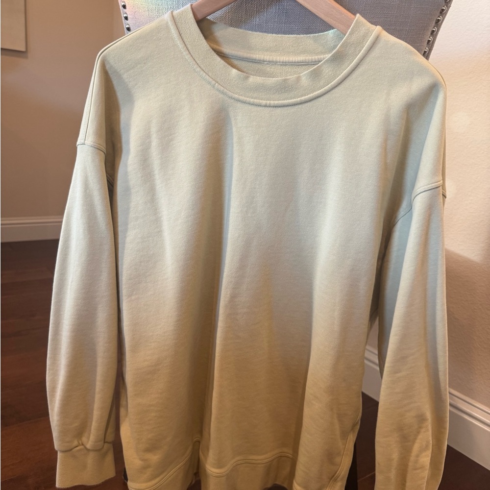 Lululemon Women Perfectly Oversized Crew - Light Lemon Yellow